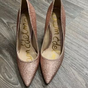 Sam Edelman blush glitter  Pumps 4" High Heels